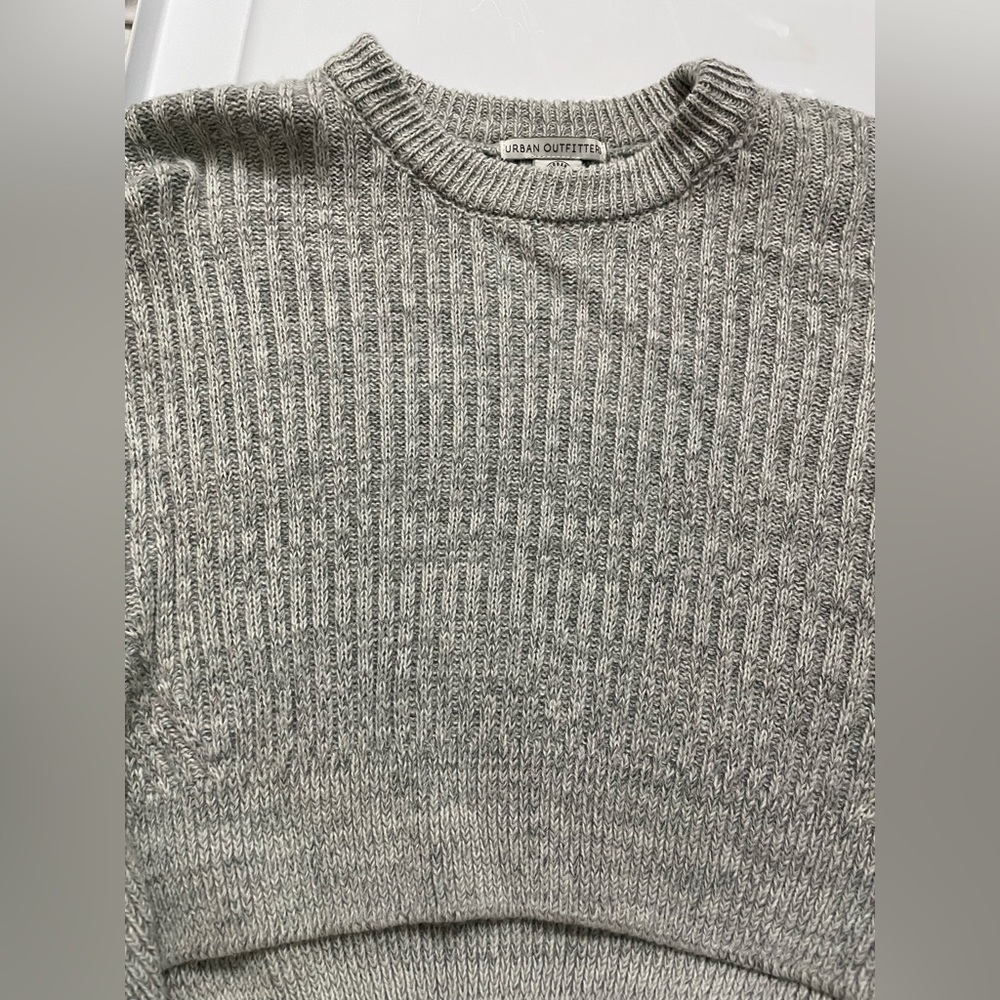 Grey Urban Outfitters Cropped Sweater